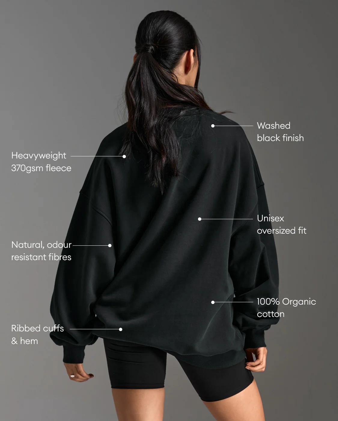EZ Oversized Organic Cotton Crew - Image 2