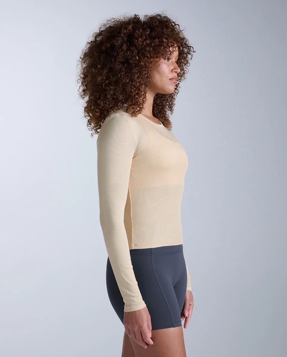 Fluid Modal Ribbed Long Sleeve - Image 2