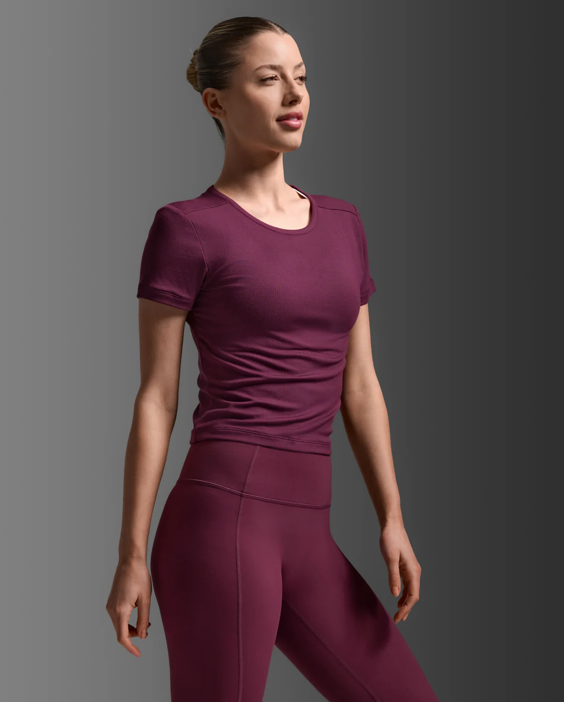 Fluid Modal Ribbed Crop Tee - Image 5