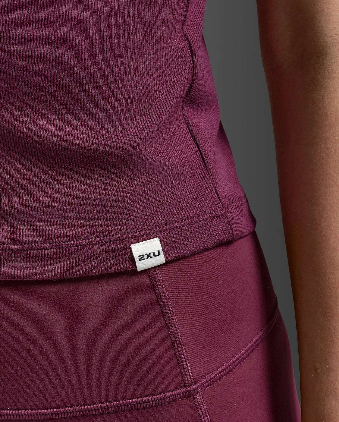 Fluid Modal Ribbed Crop Tee - Image 7