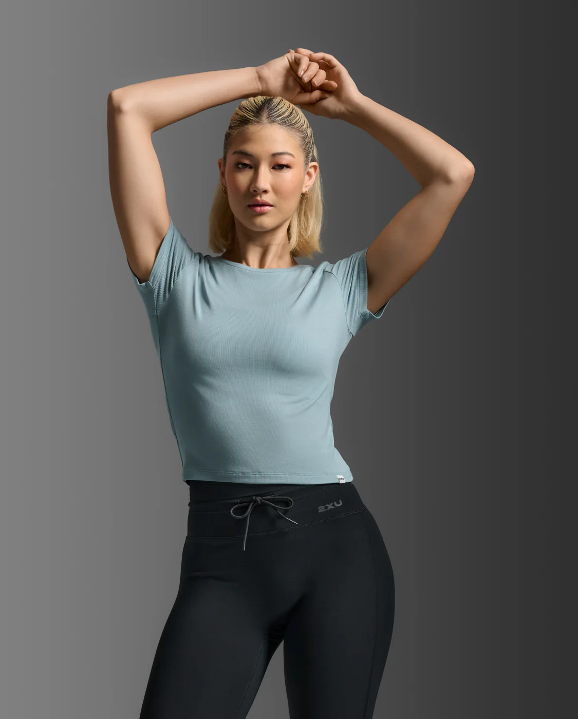 Fluid Modal Ribbed Crop Tee - Image 5