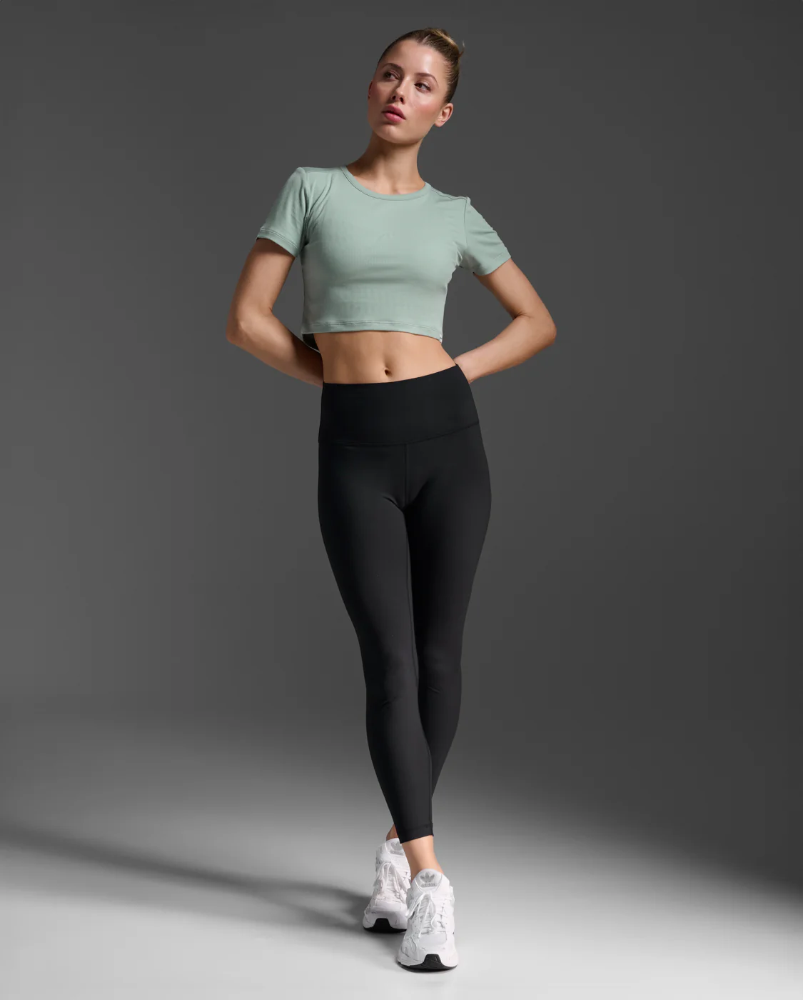 Fluid Modal Ribbed Crop Tee - Image 4