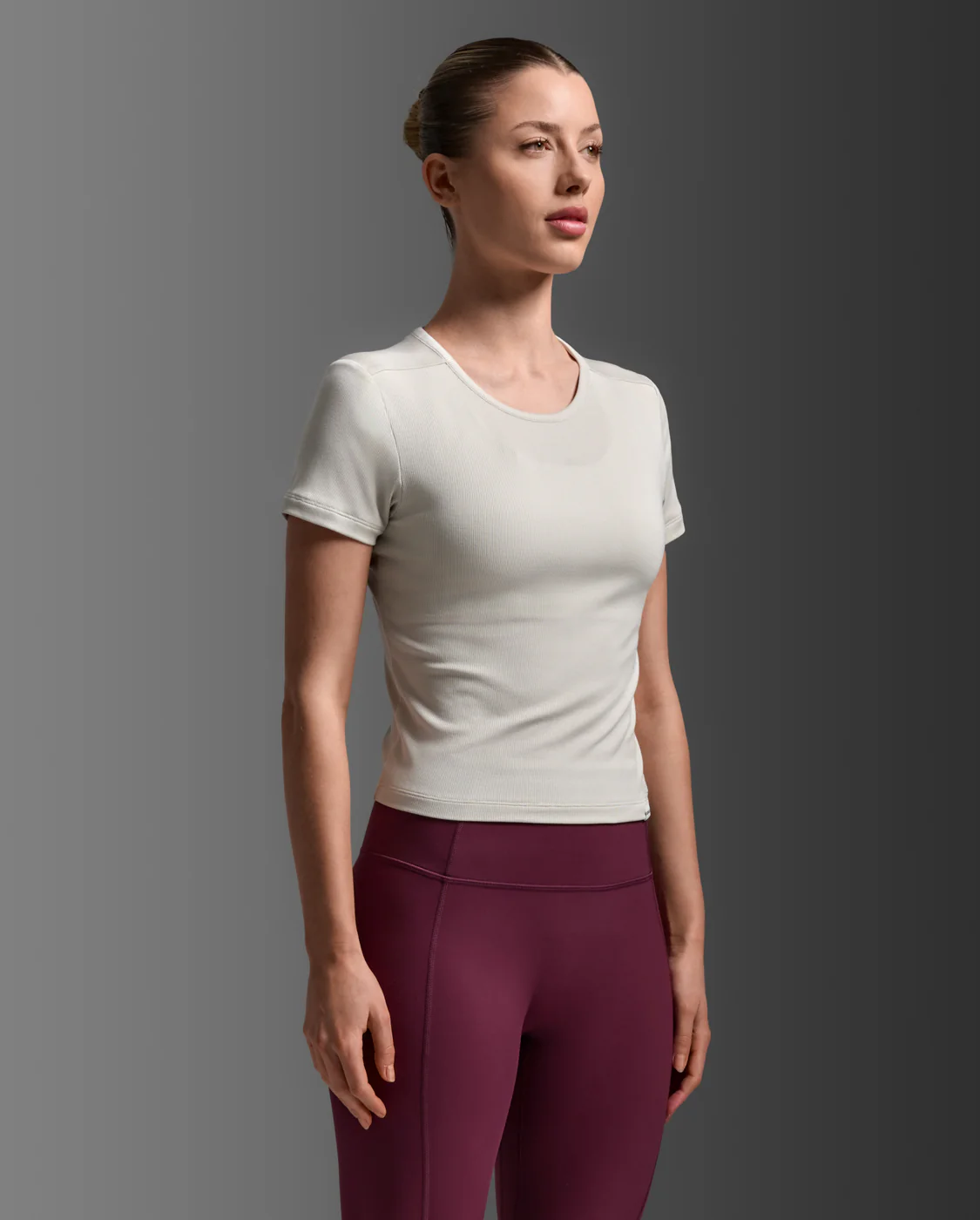Fluid Modal Ribbed Crop Tee - Image 4
