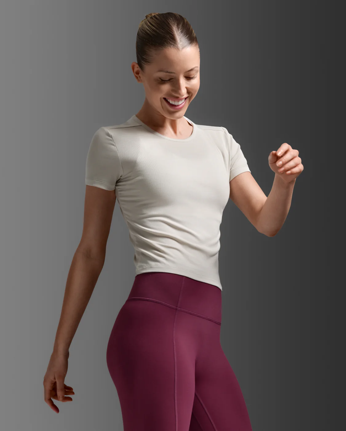 Fluid Modal Ribbed Crop Tee - Image 5