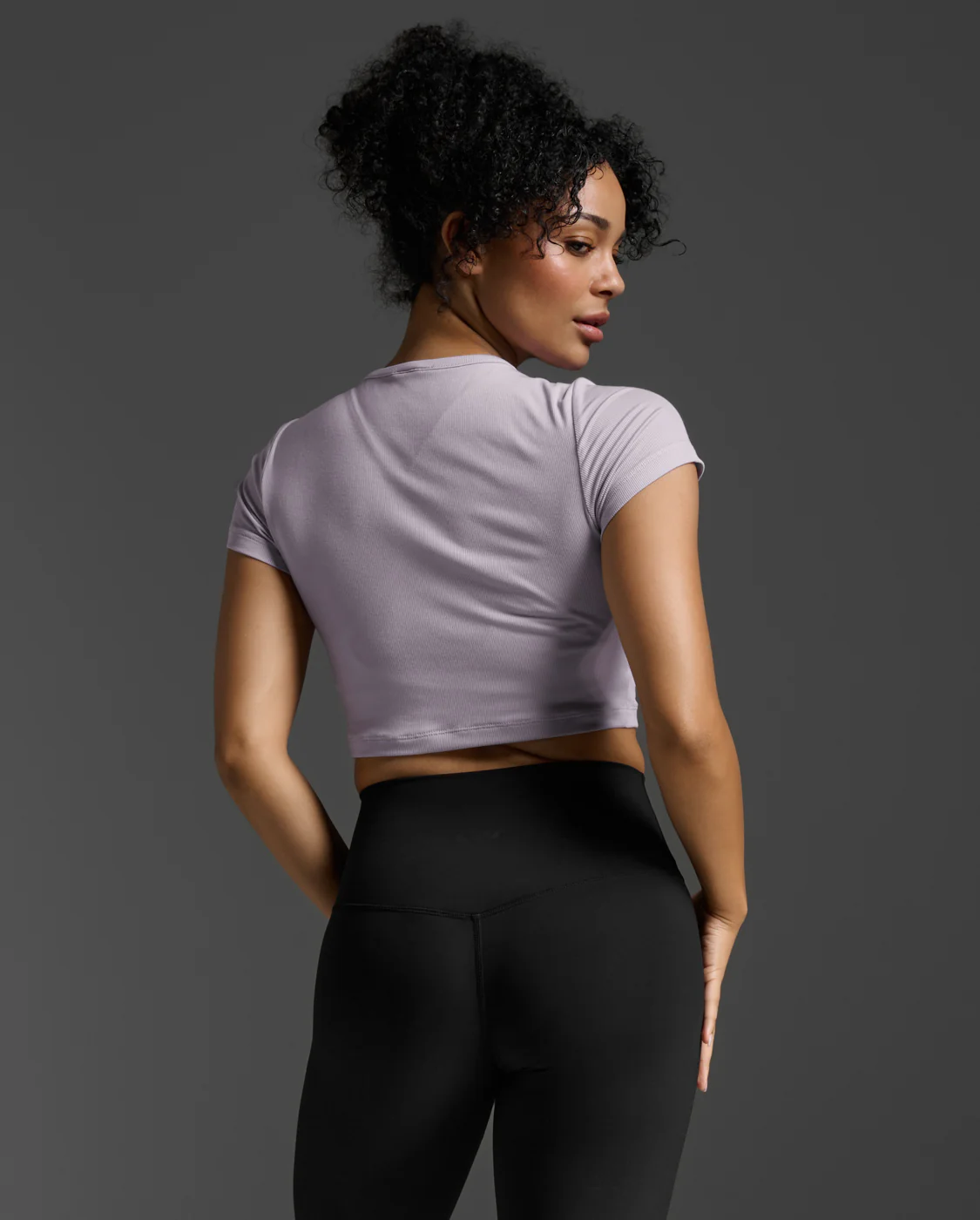 Fluid Modal Ribbed Crop Tee - Image 3