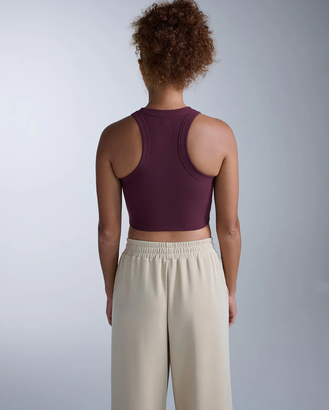 Fluid Tencel Ribbed Crop Tank - Image 2
