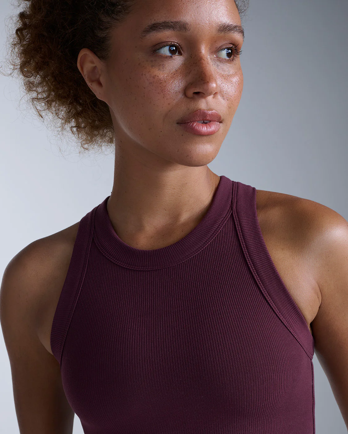 Fluid Tencel Ribbed Crop Tank - Image 4