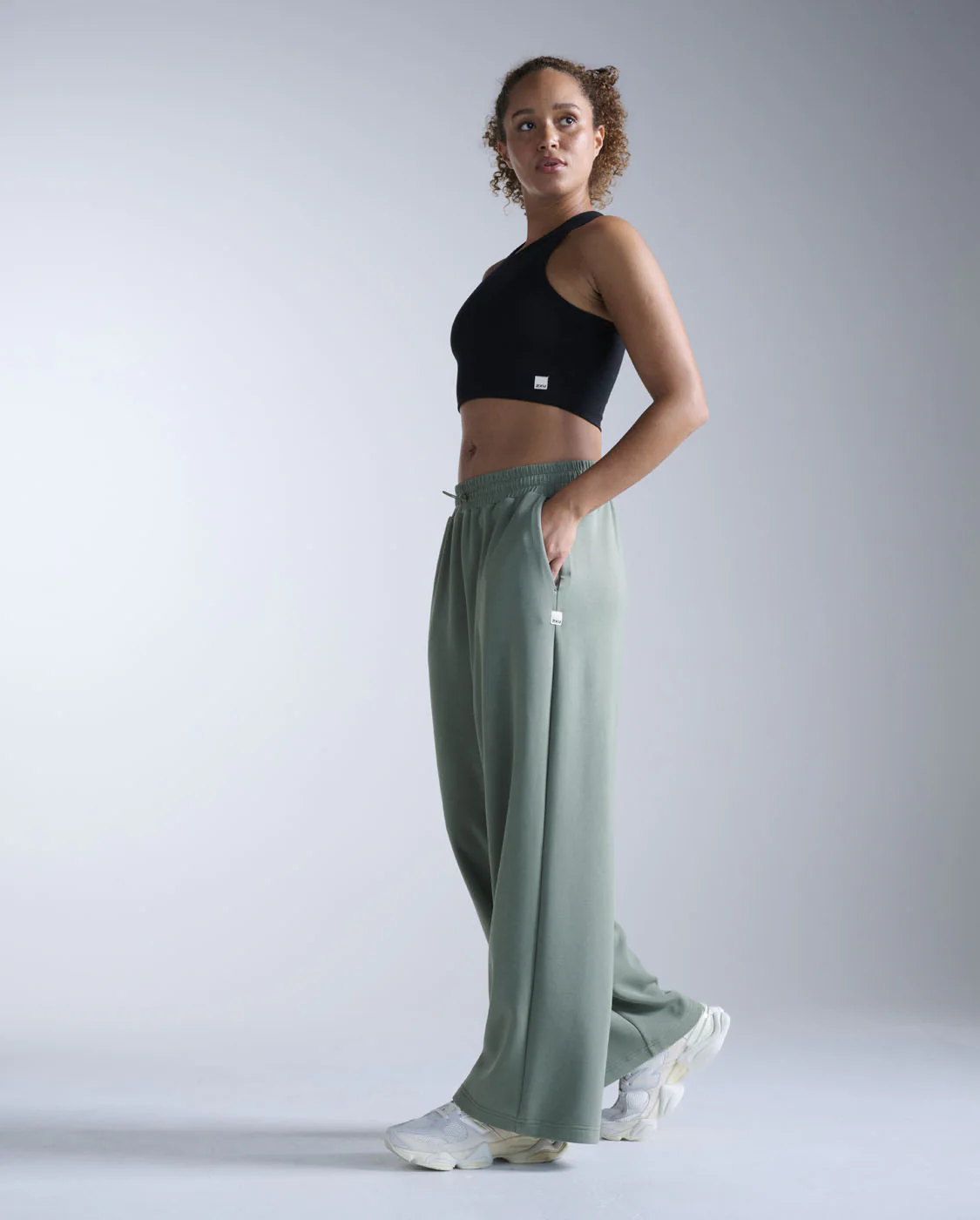 Fluid Tencel Ribbed Crop Tank - Image 6