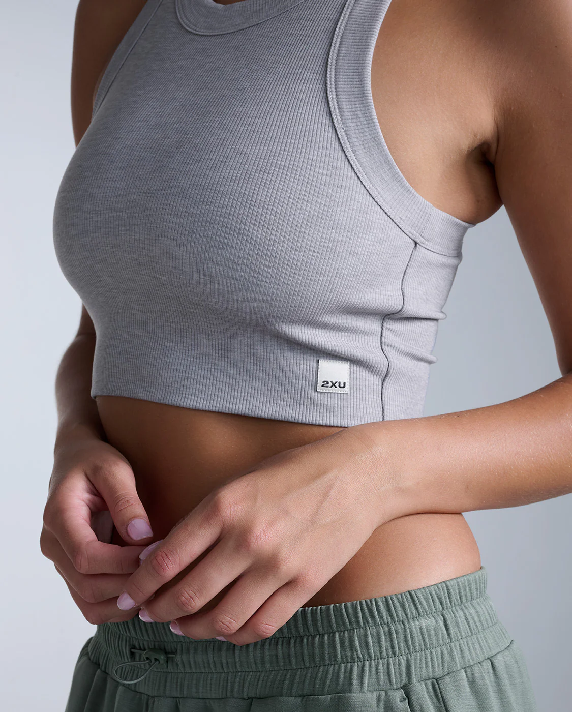 Fluid Tencel Ribbed Crop Tank - Image 3