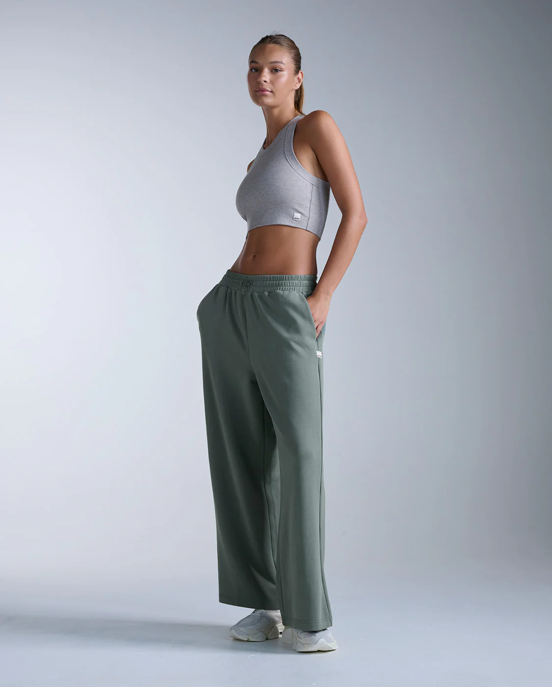 Fluid Tencel Ribbed Crop Tank - Image 6