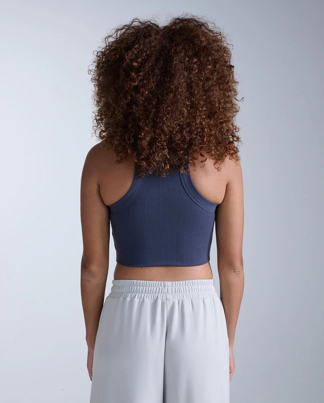 Fluid Tencel Ribbed Crop Tank - Image 3