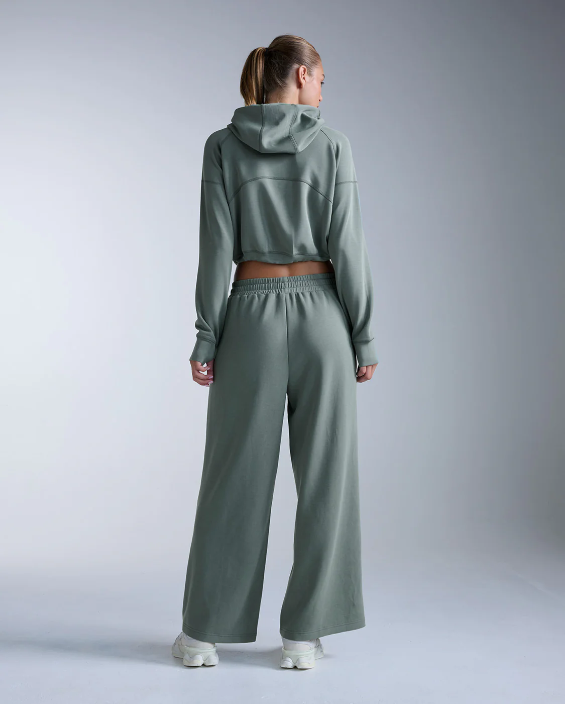 Wonderluxe Sand Washed Cropped Hoodie - Image 8