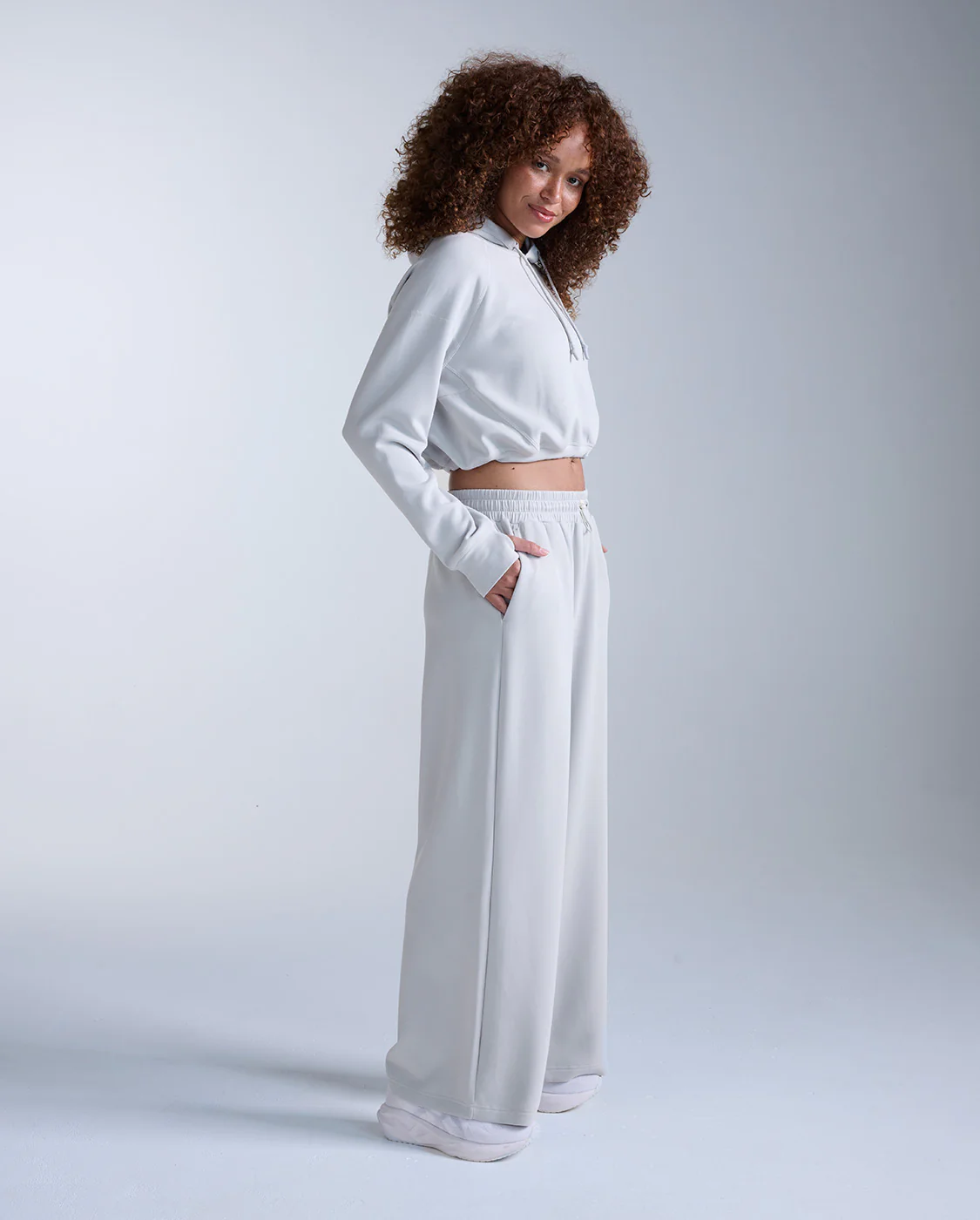 Wonderluxe Sand Washed Cropped Hoodie - Image 7