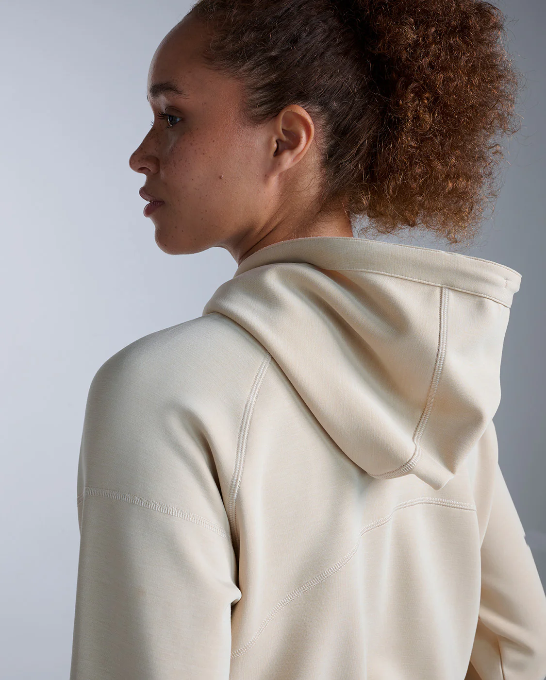 Wonderluxe Sand Washed Cropped Hoodie - Image 3