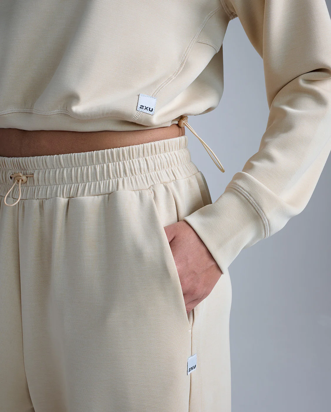 Wonderluxe Sand Washed Cropped Hoodie - Image 4