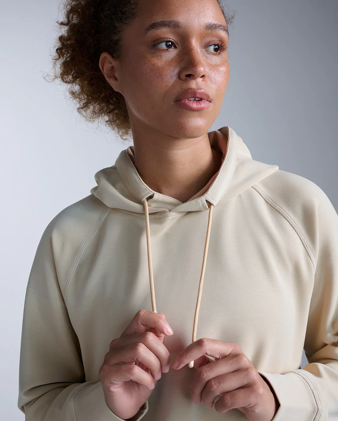 Wonderluxe Sand Washed Cropped Hoodie - Image 5