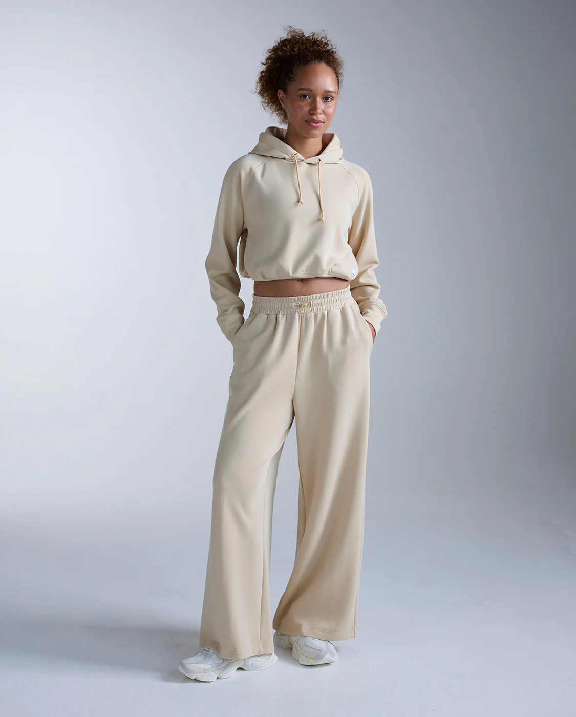 Wonderluxe Sand Washed Cropped Hoodie - Image 6