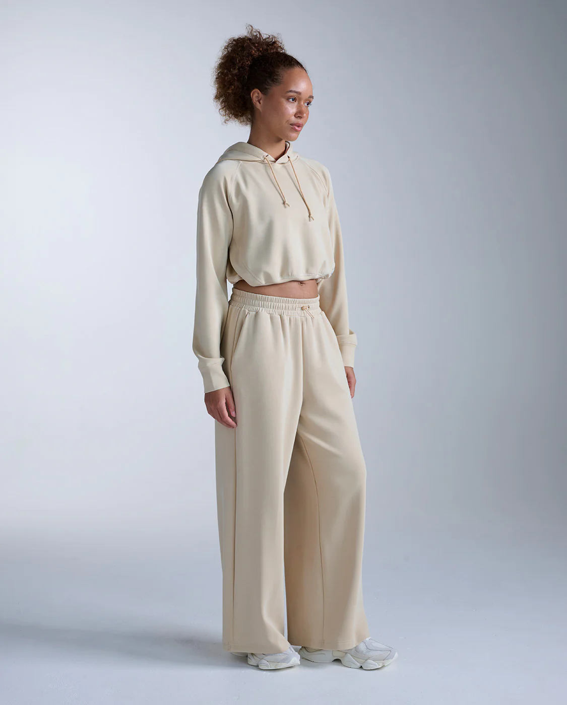 Wonderluxe Sand Washed Cropped Hoodie - Image 7